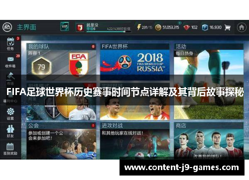 FIFA足球世界杯历史赛事时间节点详解及其背后故事探秘